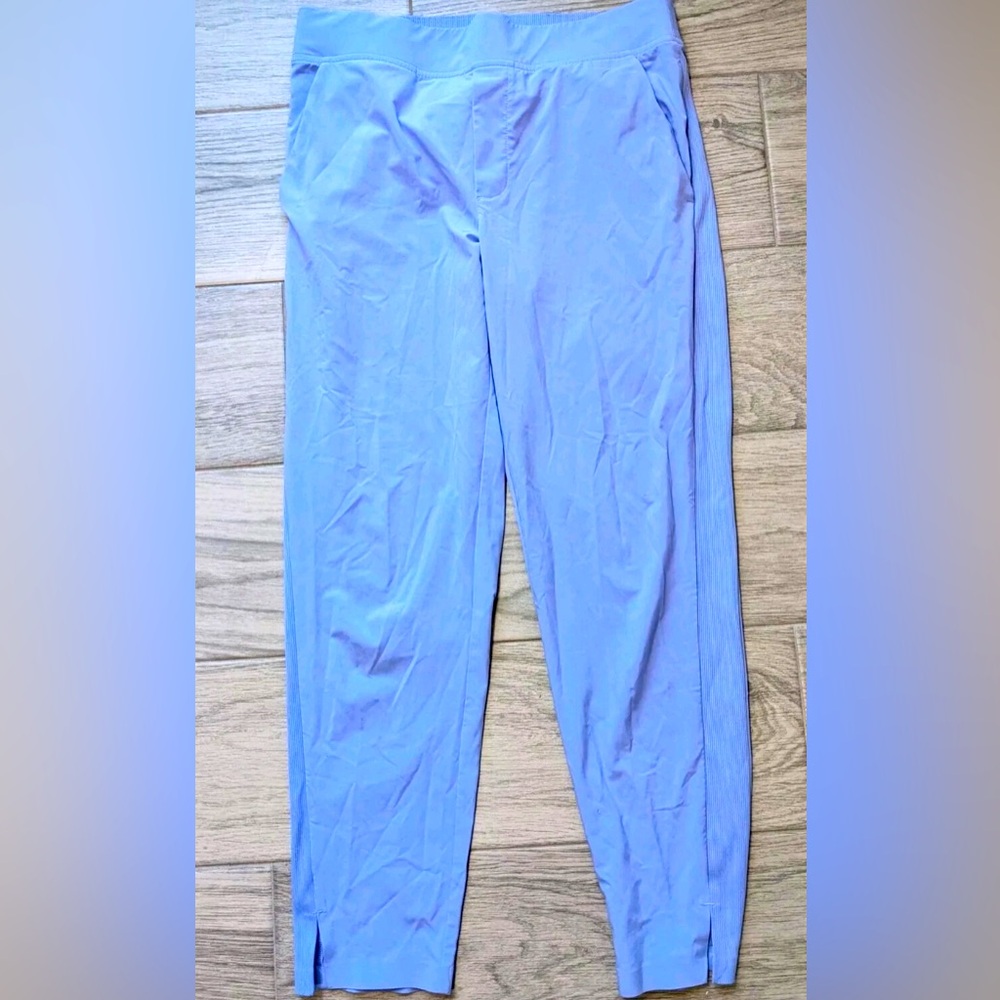 Athleta Brooklyn Mid Rise Ankle Pant, Light Blue size 4